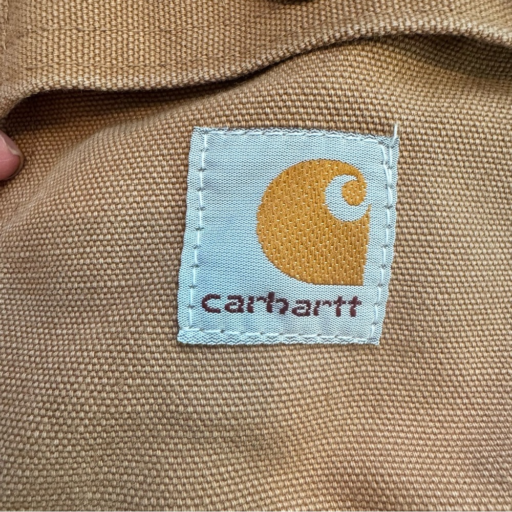 Carhartt Vintage Kids Brown Quilt Lined Duck Coveralls Insulated - Picture 6 of 9